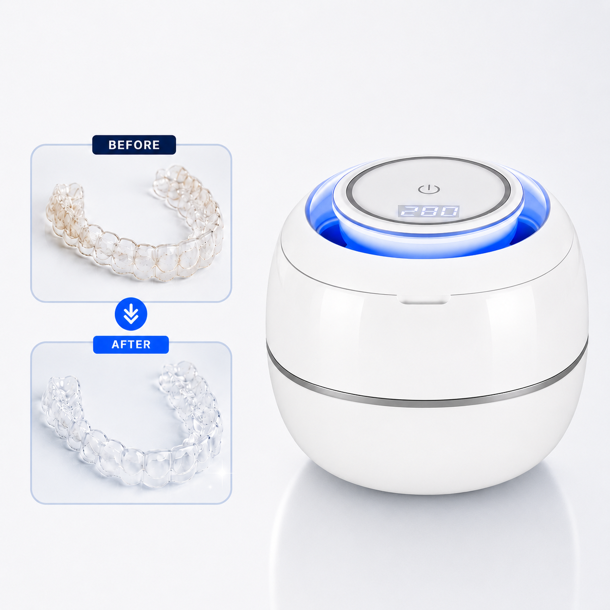 Ultrasonic Retainer Cleaner Helps Loosen Buildup 